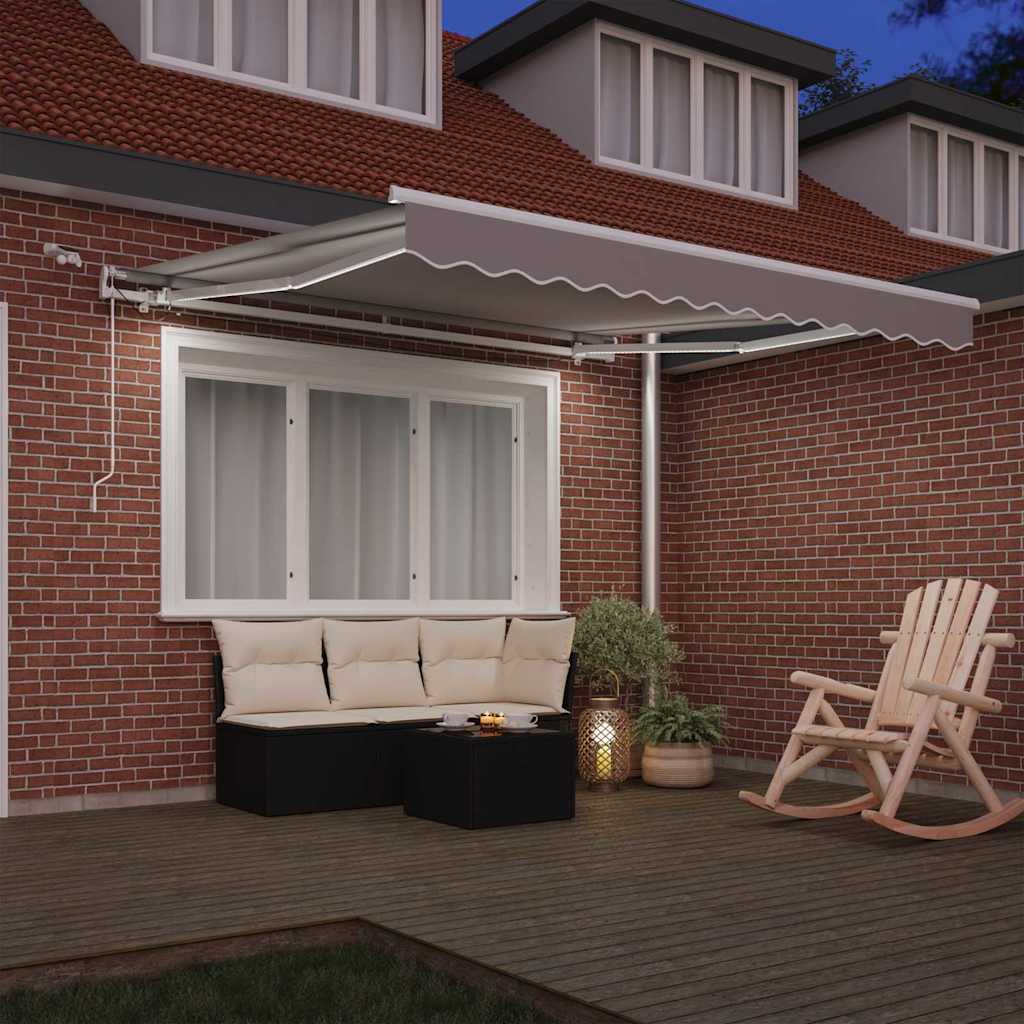 Markiseduge Lysegrå 300 x 250 cm Polyester