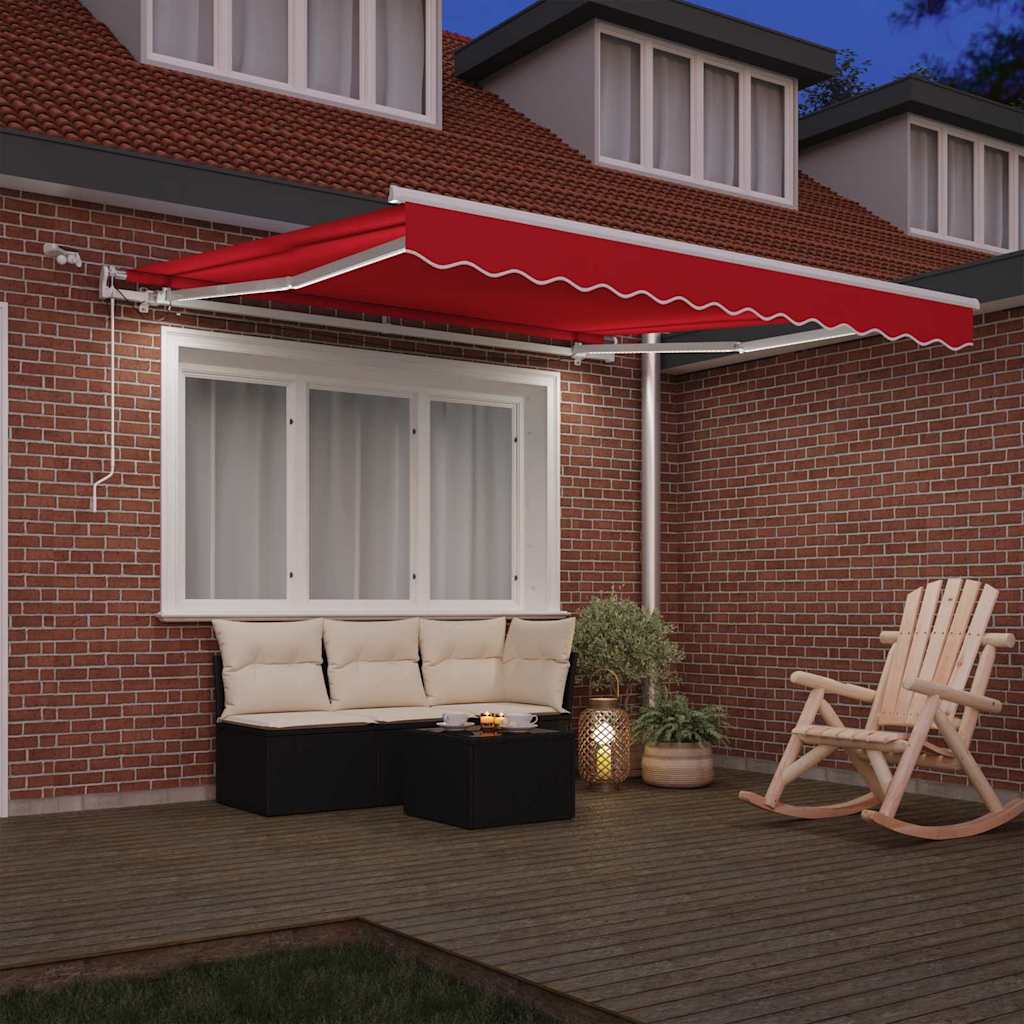 Markiseduge Rød 300 x 250 cm Polyester