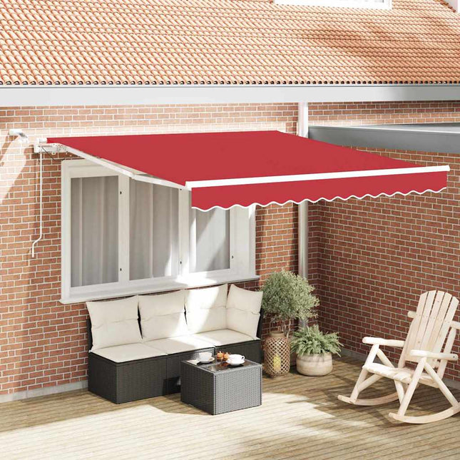 Markiseduge Rød 300 x 250 cm Polyester