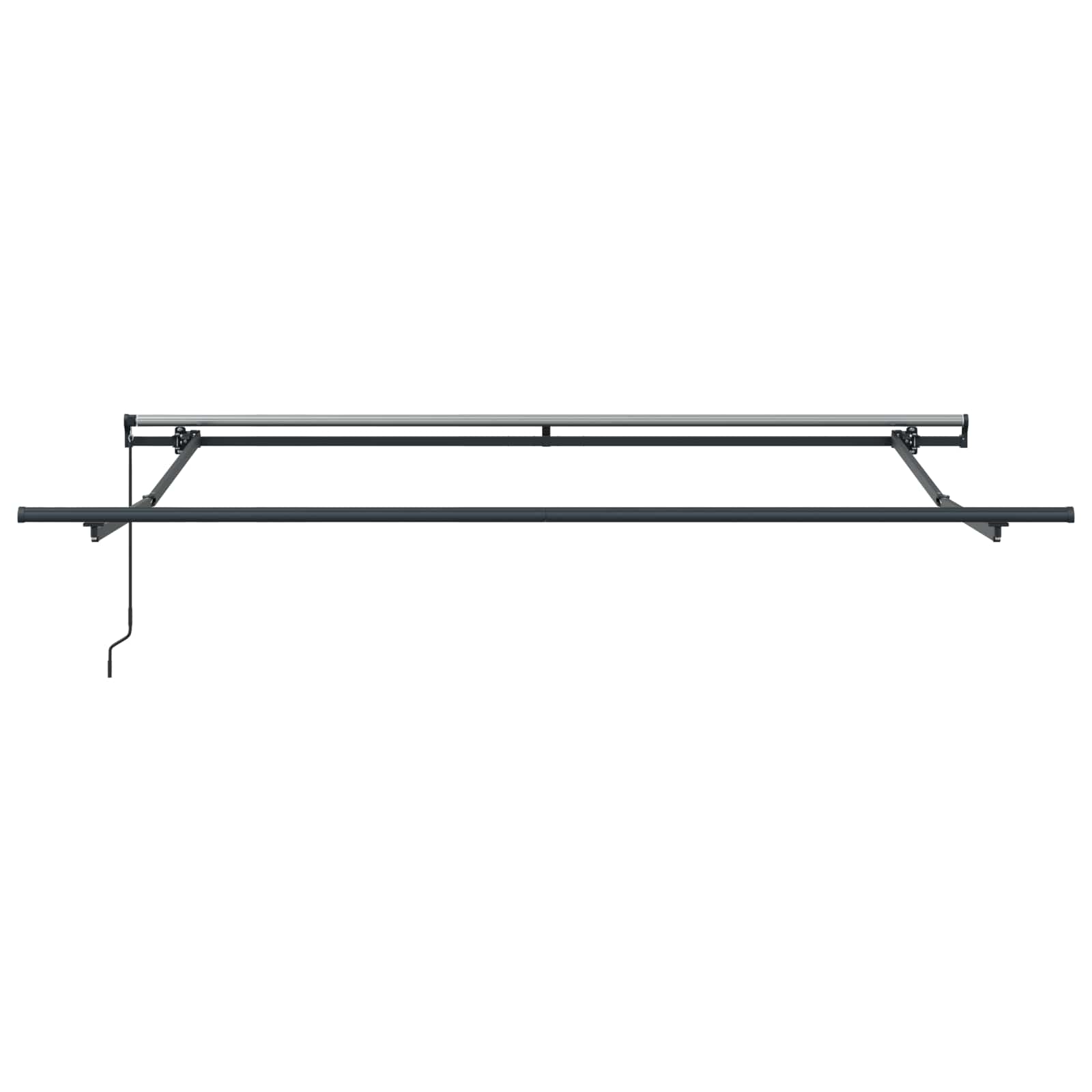 Utrækkelig Markise Rød 300 x 250 cm Polyester og Stål