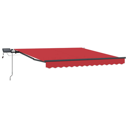 Udtrækkelig markise Rød 300 x 250 cm Stof og aluminium