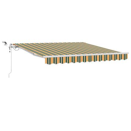 Udtrækkelig markise Grøn og Gul 300 x 250 cm Polyester