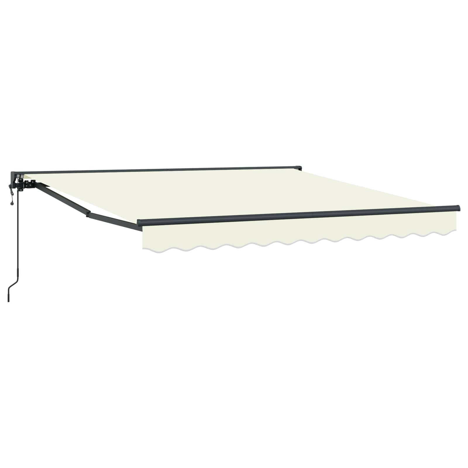 Markiseramme Creme 350 x 250 cm Polyester med PU belægning