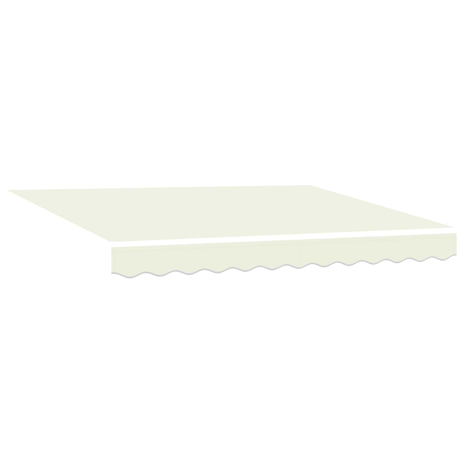 Markiseramme Creme 350 x 250 cm Polyester med PU belægning