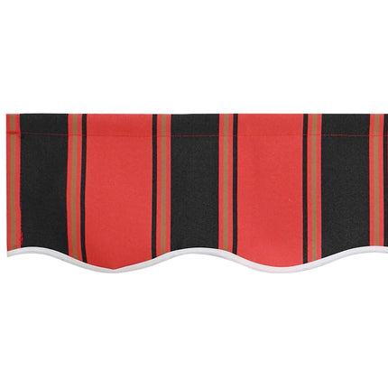 Udtrækkelig markise Rød og Sort 350 x 250 x 165 cm