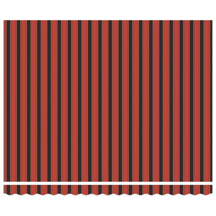 Udtrækkelig markise orange og brun 350 x 250 cm Polyester