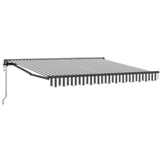 Markiseramme Anthracit og hvid 350 x 250 cm