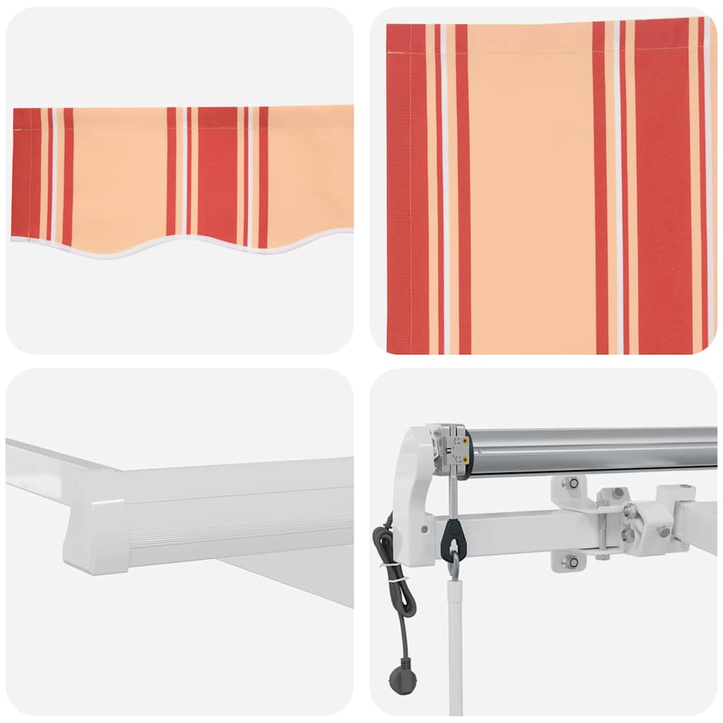 Udtrækkelig markise Gul og orange 350 x 250 cm