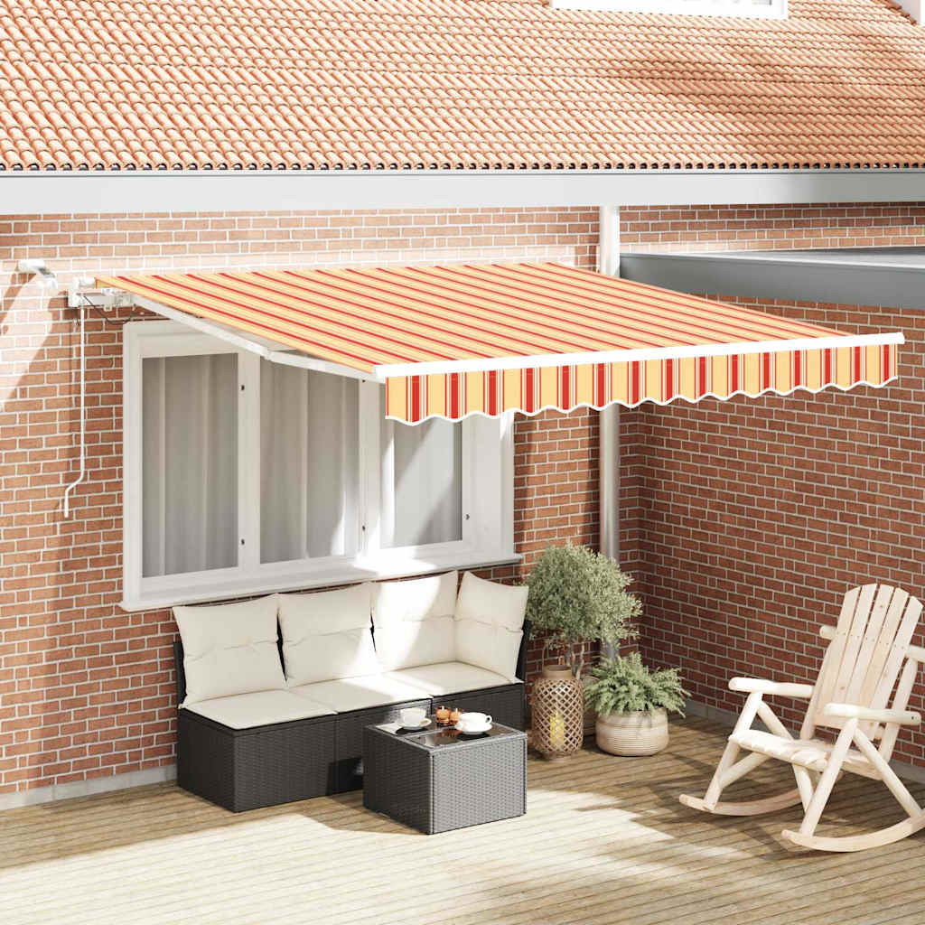 Markiseduge Gul og orange 350 x 250 cm Polyester