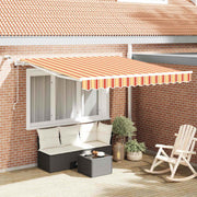 Markiseduge Gul og orange 350 x 250 cm Polyester