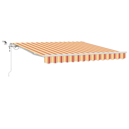 Udtrækkelig markise Gul og orange 350 x 250 cm Polyester