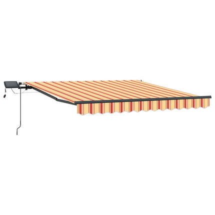 Udtrækkelig markise Gul og orange 350 x 250 cm