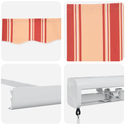Udtrækkelig markise Gul og orange 350 x 250 cm