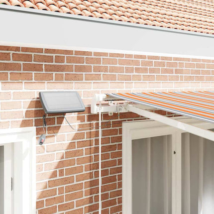 Udtrækkelig markise Flerfarvet 350 x 250 cm Stof og aluminium