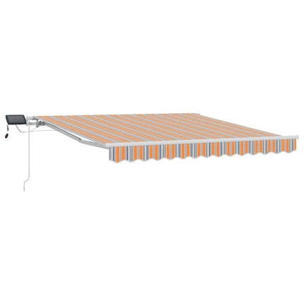 Udtrækkelig markise Flerfarvet 350 x 250 cm Stof og aluminium