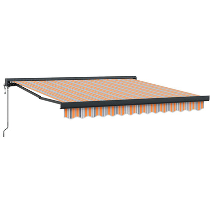 Udtrækkelig markise Flerfarvet 350 x 250 cm Stof og Metal