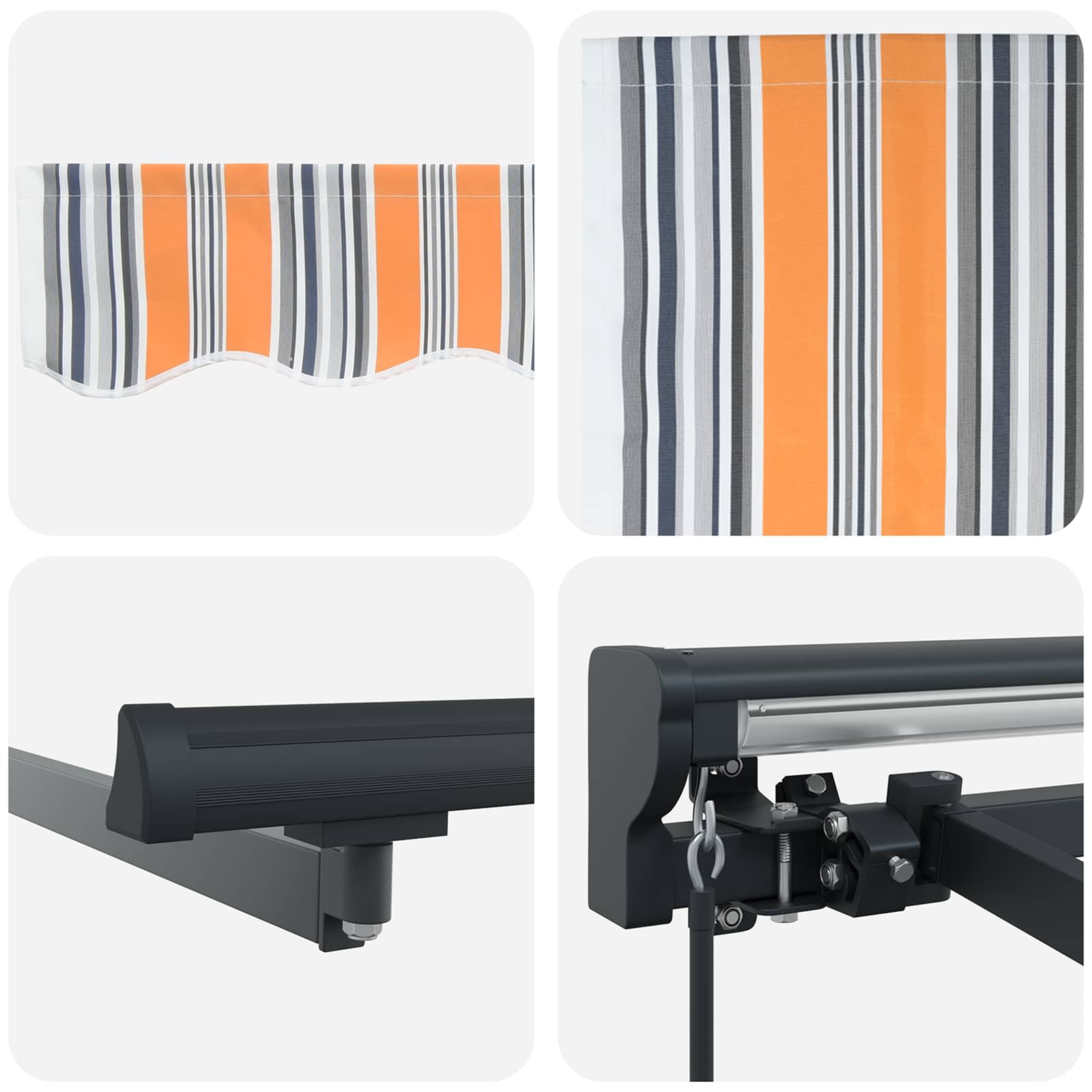 Markiseramme Blå og Orange 350 x 250 cm
