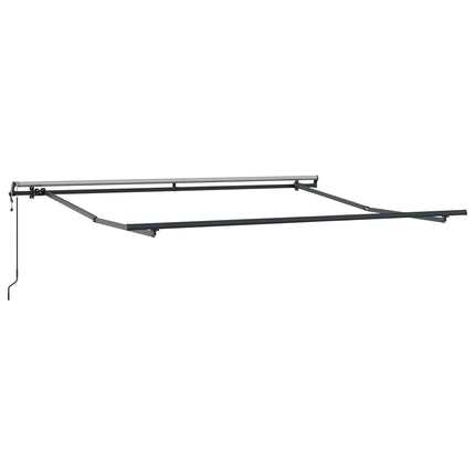 Udtrækkelig markise Flerfarvet 350 x 250 cm Stof og aluminium