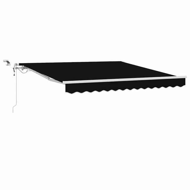 Markiseduge Sort 350 x 250 cm Polyester