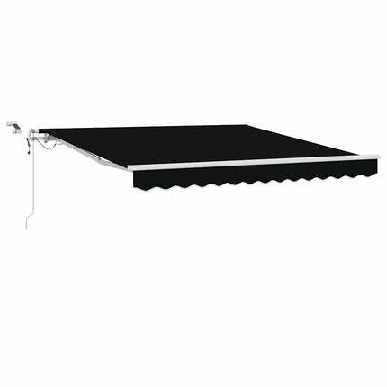 Udtrækkelig markise Sort 350 x 250 cm Polyester