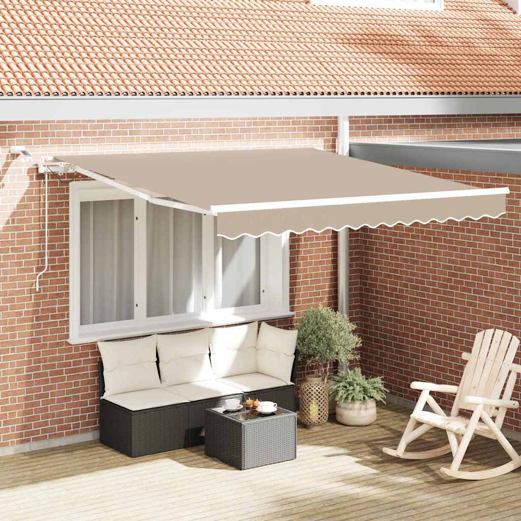 Markiseduge Beige 350 x 250 cm Polyester