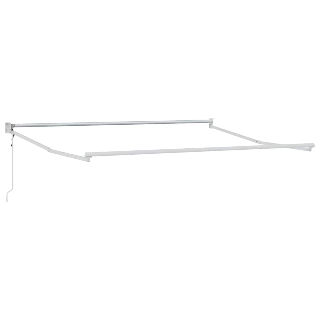 Markise Hvid 350 x 250 cm Polyester og metal