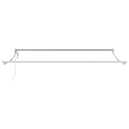 Udtrækkelig markise Hvid 350 x 250 cm Polyester og metal