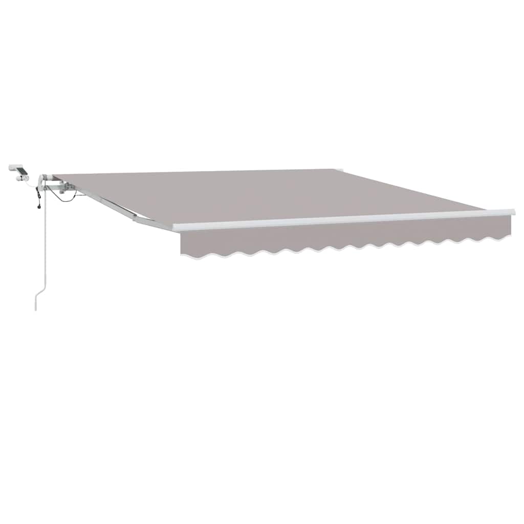 Markiseduge Lysegrå 350 x 250 cm Polyester