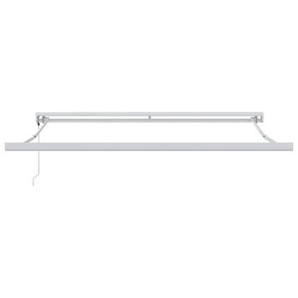 Udtrækkelig markise Lysegrå 350 x 250 x 165 cm Stof og Metal