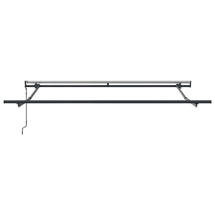 Udtrækkelig markise Grøn og gul 350 x 250 cm Stof og aluminium