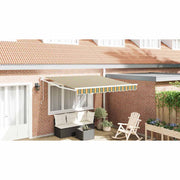 Markise Flerfarvet 350 x 250 cm Polyester og metal