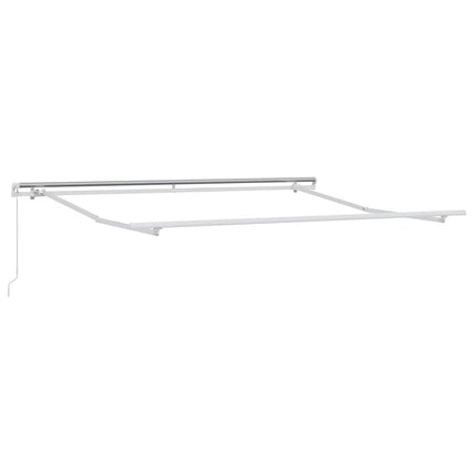 Udtrækkelig markise Grøn og Hvid 350 x 250 cm