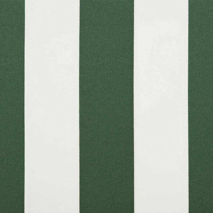 Udtrækkelig markise Grøn og Hvid 350 x 250 cm