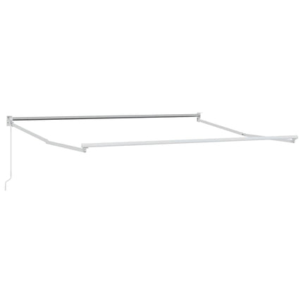 Udtrækkelig markise Grøn og Hvid 350 x 250 cm