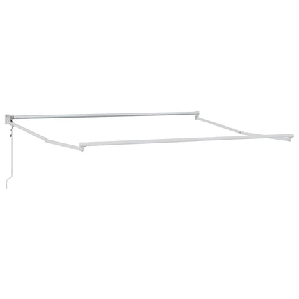 Udtrækkelig markise Grøn og Hvid 350 x 250 cm