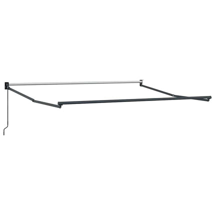 Udtrækkelig markise Grøn og Hvid 350 x 250 cm