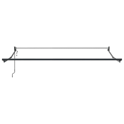 Udtrækkelig markise Grøn og Hvid 350 x 250 cm