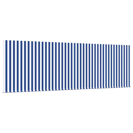Udtrækkelig markise Blå og Hvid 400 × 300 cm