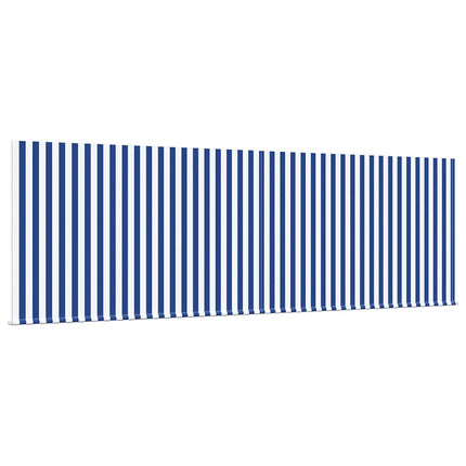Udtrækkelig markise Blå og Hvid 400 × 300 cm