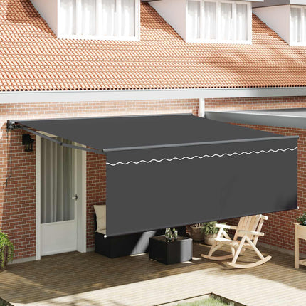 Udtrækkelig markise Antracit 400 × 300 cm