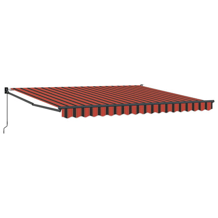 Udtrækkelig markise Orange og Brun 400 × 300 cm