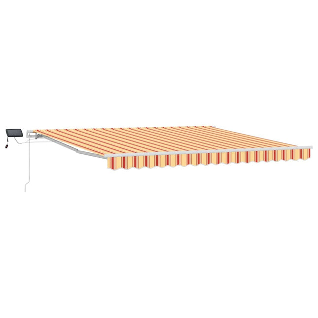 Udtrækkelig markise Gul og orange 400 × 300 cm