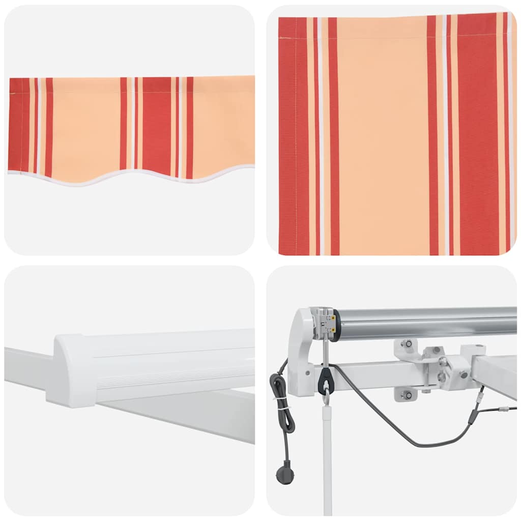 Markiseduge Gul og orange 400 × 300 cm Polyester
