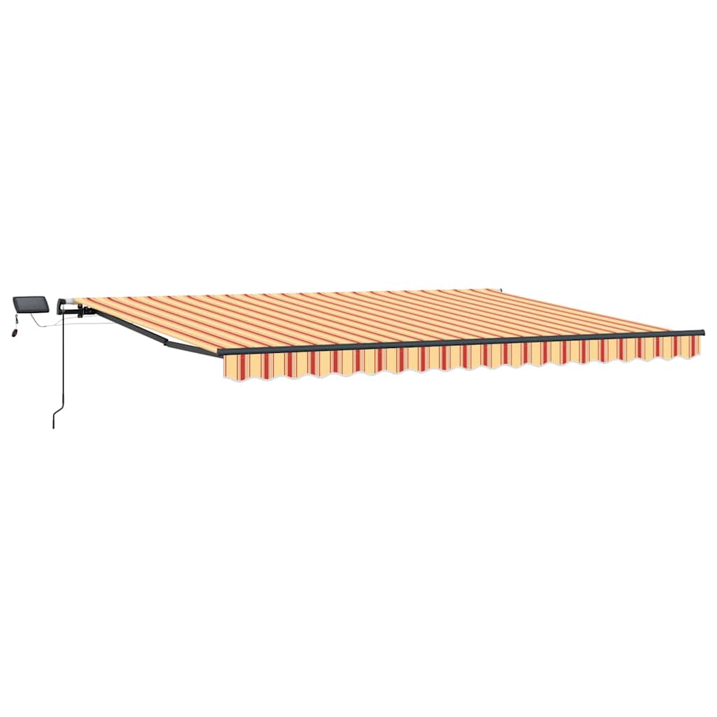 Udtrækkelig markise Gul og orange 400 × 300 cm
