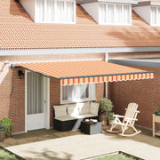 Markiseduge Gul og orange 400 × 300 cm Polyester