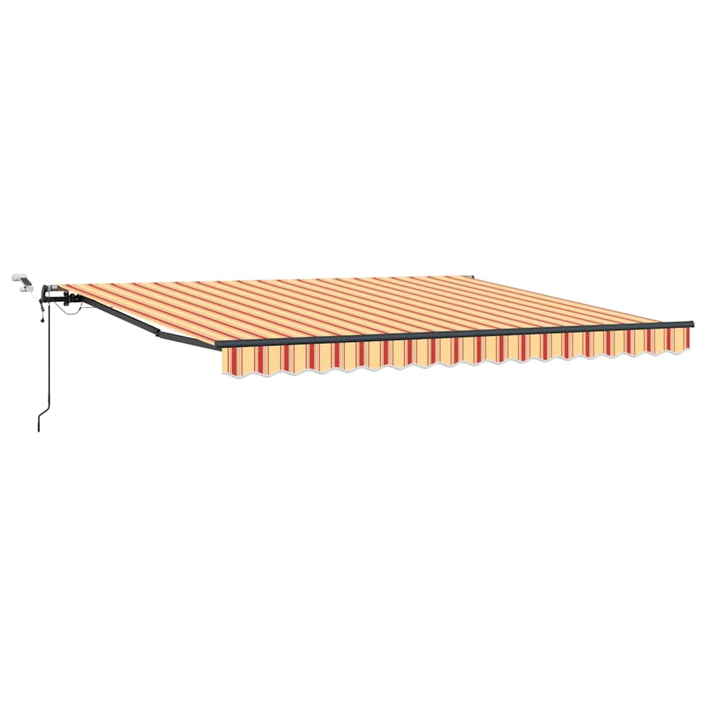 Markiseduge Gul og orange 400 × 300 cm Polyester