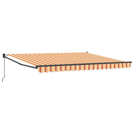 Udtrækkelig markise Gul og orange 400 × 300 cm