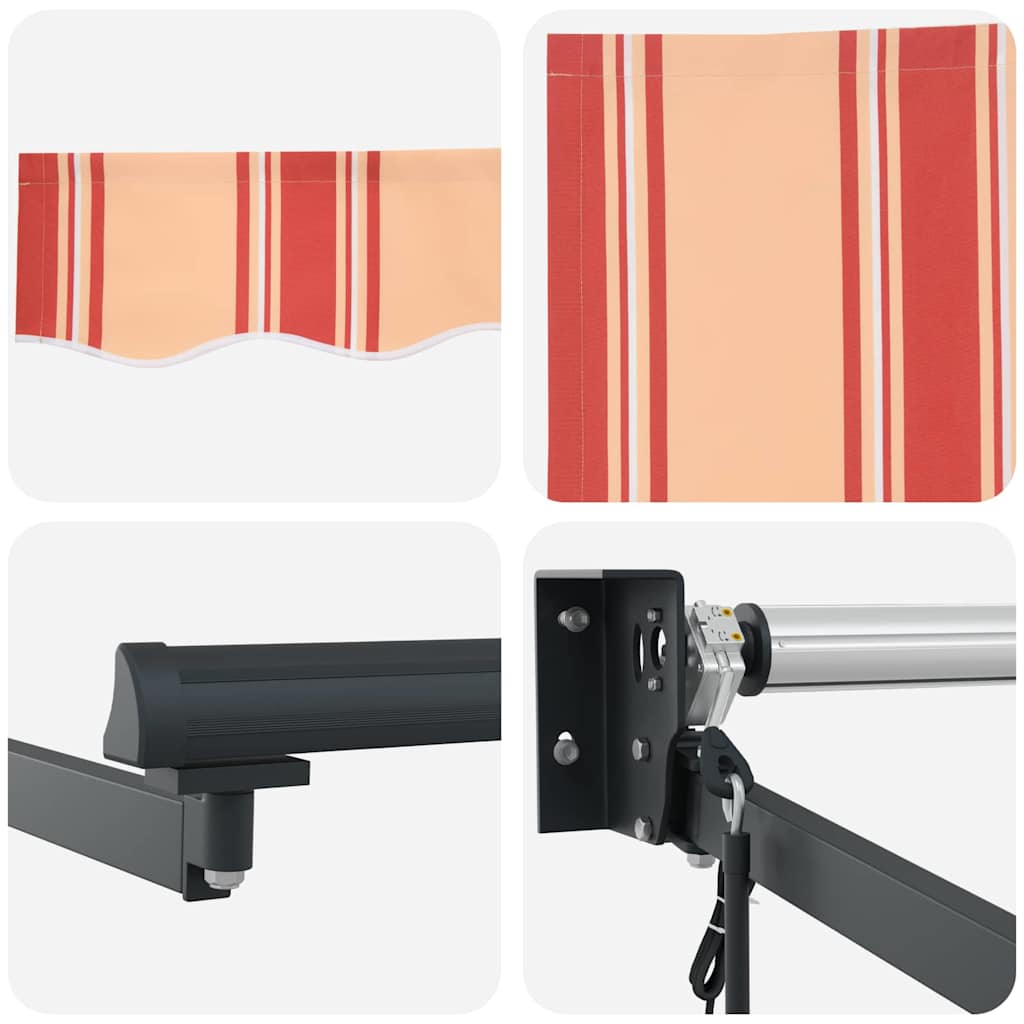 Markise Gul og orange 400 × 300 cm Polyester og metal