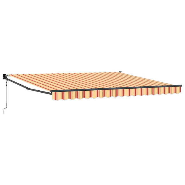 Markise Gul og orange 400 × 300 cm Polyester og metal