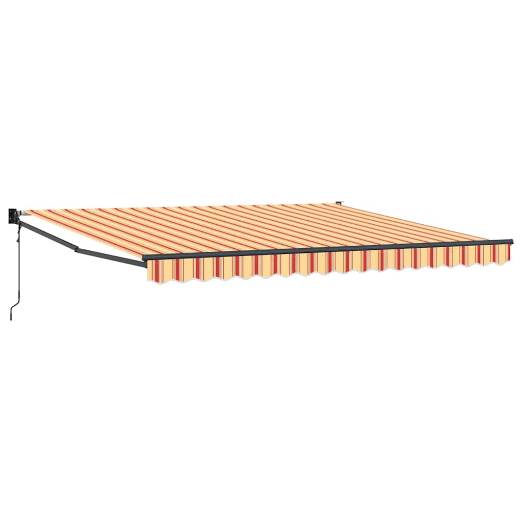 Markise Gul og orange 400 × 300 cm Polyester og metal